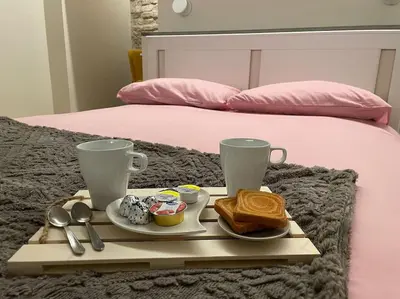Letto o letti in una camera di Al Portico