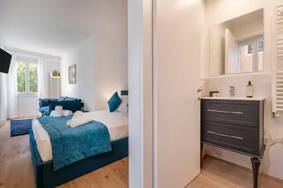 Letto o letti in una camera di Ca' Naviglio