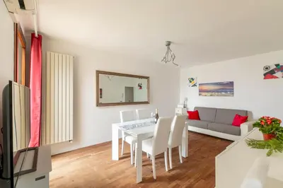 Area soggiorno di Venice Lovely Apatment for 7 person - AC -Wifi