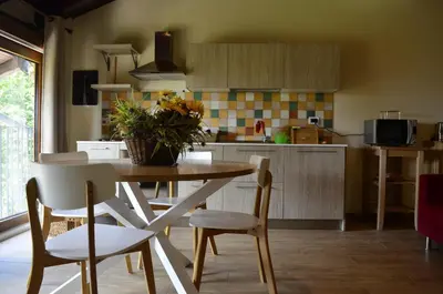 Cucina o angolo cottura di Agriturismo Ca Roer appartamento 4
