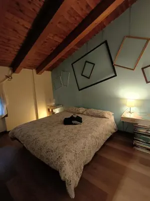 Letto o letti in una camera di la casetta di Giò