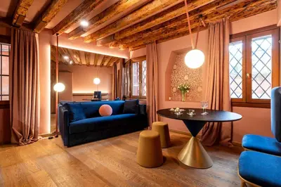 Area soggiorno di Ca' Lezze Charming Apartment