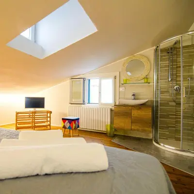 Letto o letti in una camera di Ca Ballarin B&B