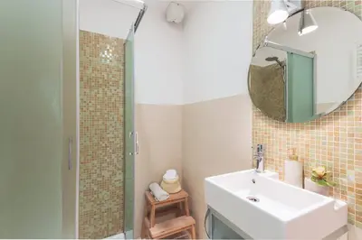 Bagno di La Casa Più Centrale A Venezia, Con Corte Privata
