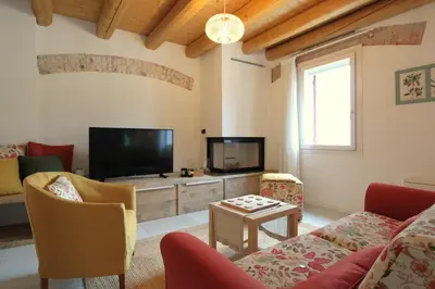 TV o dispositivi per l'intrattenimento presso Oasi Casamaras In Veneto with Ac