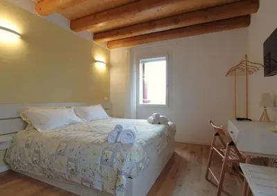 Letto o letti in una camera di Oasi Casamaras In Veneto with Ac
