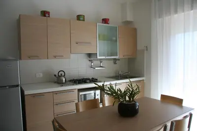 Cucina o angolo cottura di Appartamenti Aquamarina