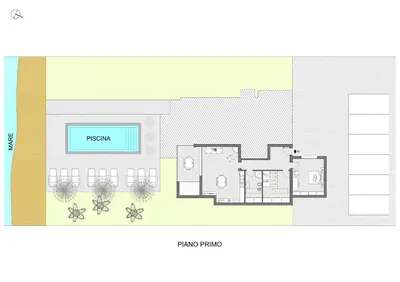 Planimetria di Villa al Mare Apartments