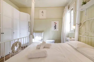 Letto o letti in una camera di Casa di Dodi