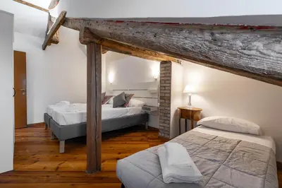 Letto o letti in una camera di Accademia Sunshine with Terrace