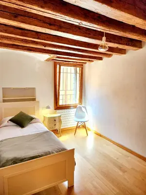 Letto o letti in una camera di Lo Squero apt