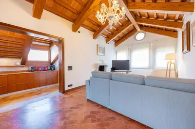 TV o dispositivi per l'intrattenimento presso Luxury penthouse with terrace