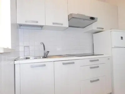 Cucina o angolo cottura di Appartamento fronte mare Jesolo Lido