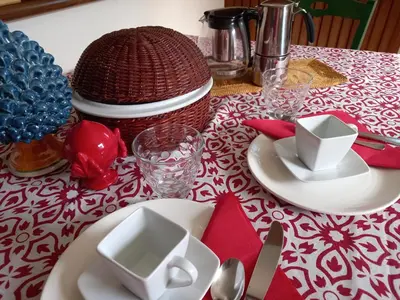 Set per la preparazione di tè e caffè presso Casa vacanze La Madonnetta