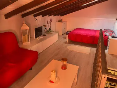 Letto o letti in una camera di La dolce dimora