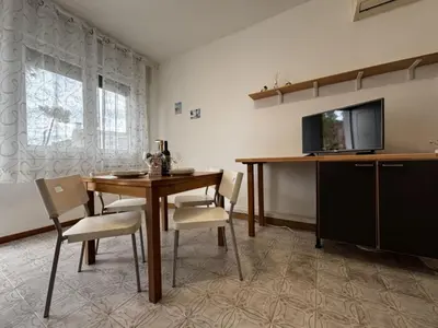 TV o dispositivi per l'intrattenimento presso Relax in our flat by the beach