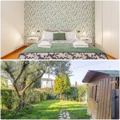 Letto o letti in una camera di CASA OLIVIA Private garden & Parking