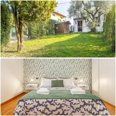 Letto o letti in una camera di CASA OLIVIA Private garden & Parking