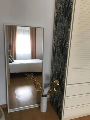 Letto o letti in una camera di Modern big flat Mestre FS Venice