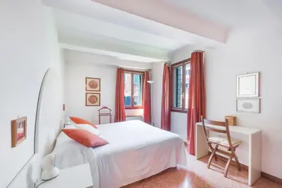 Letto o letti in una camera di Ca' de la Comare, relaxing and elegant apartment on Canal Grande