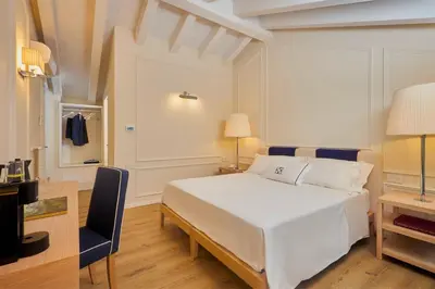 Letto o letti in una camera di Casa Pierdonà