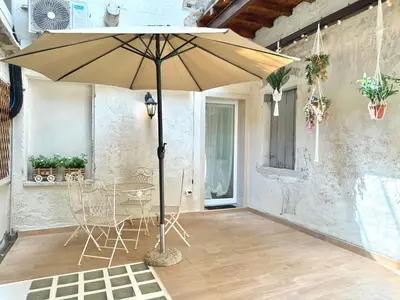 Patio o area all'aperto di Airoldi Palace Apartment
