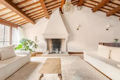 Area soggiorno di Calmaggiore Apartment - Luxury group apartment