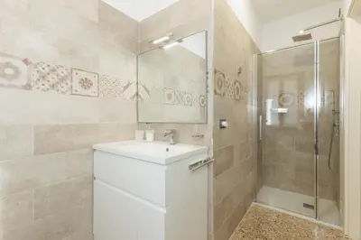 Bagno di Accogliente Monolocale Veneziano2 Aria Condizionata, vicino a campus e stazione