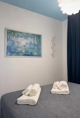 Letto o letti in una camera di Casa aMare