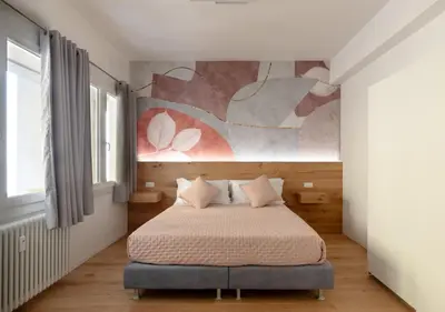 Letto o letti in una camera di Fully Furnished Pink Apartment 2