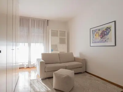 Area soggiorno di Appartamento con vista città vicino Stazione di Mestre 10 min da Venezia