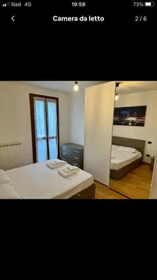 Letto o letti in una camera di Miniappartamento completo