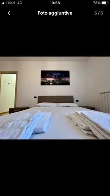 Letto o letti in una camera di Miniappartamento completo