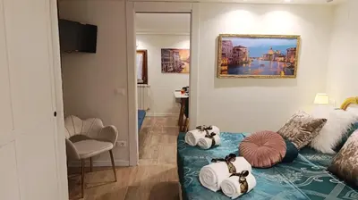 Area soggiorno di Cupido Suite by Ca-Sa Check
