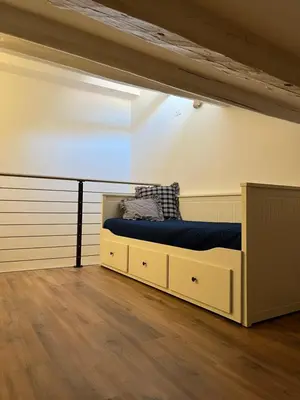 Letto o letti in una camera di Casetta don Bosco