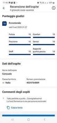 Planimetria di Il Girasole Casa Vacanze