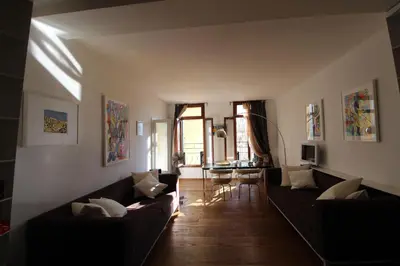 Area soggiorno di Apartment in the heart of Venice by Ca-Sa Check