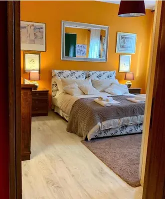 Letto o letti in una camera di B and B Serenella Country House
