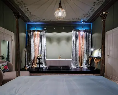 Letto o letti in una camera di Hotel Heureka