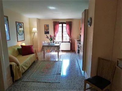 Area soggiorno di Apartment in Molino Stucky