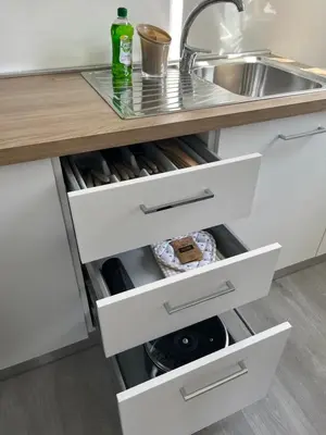 Cucina o angolo cottura di At Home Mestre Via Nigra Venezia 3 bedrooms & parking free