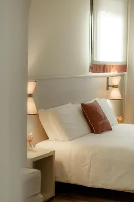 Letto o letti in una camera di Sorapiana