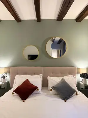 Letto o letti in una camera di Ca' di Gaia