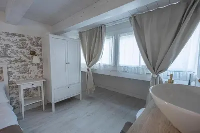 Letto o letti in una camera di Sant'Andreas house 04