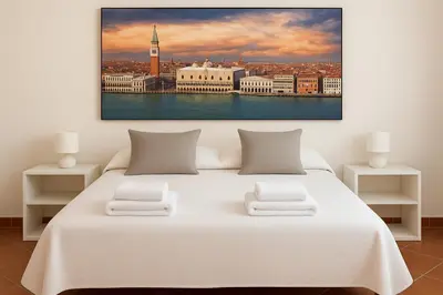 Letto o letti in una camera di B&B Airport Venice Diego 2