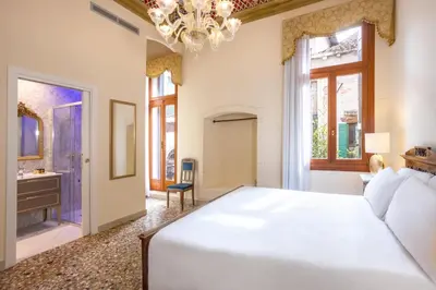 Letto o letti in una camera di Antico Portego