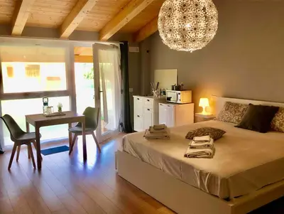 Letto o letti in una camera di Mini Alloggi Il Vigneto del Borgo