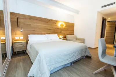 Letto o letti in una camera di Hotel Terme Abano Verdi