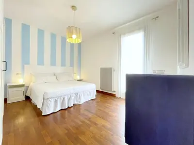 Letto o letti in una camera di Al Belvedere