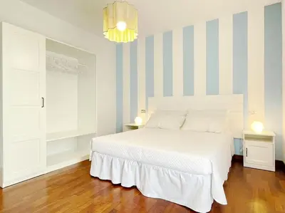 Letto o letti in una camera di Al Belvedere